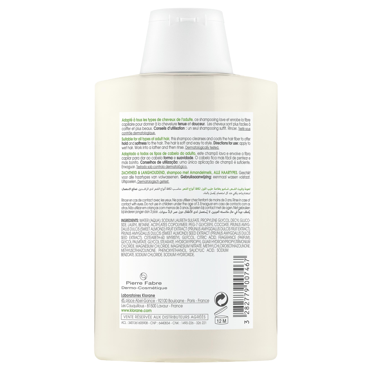 Klorane Mandelmilch Shampoo 200 ml Klorane Mandelmilch Shampoo 200 ml