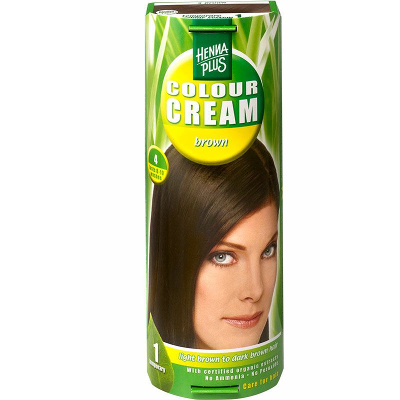 HENNA PLUS Colour Cream 4 braun 60 ml HENNA PLUS Colour Cream 4 braun 60 ml