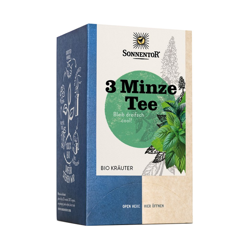 Sonnentor 3-Minze Tee Bio Beutel 18 Stück Sonnentor 3-Minze Tee Bio Beutel 18 Stück