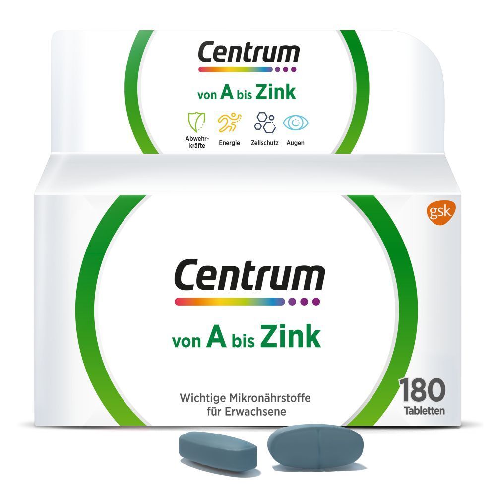 CENTRUM A bis Zink Tabletten 180 Stück