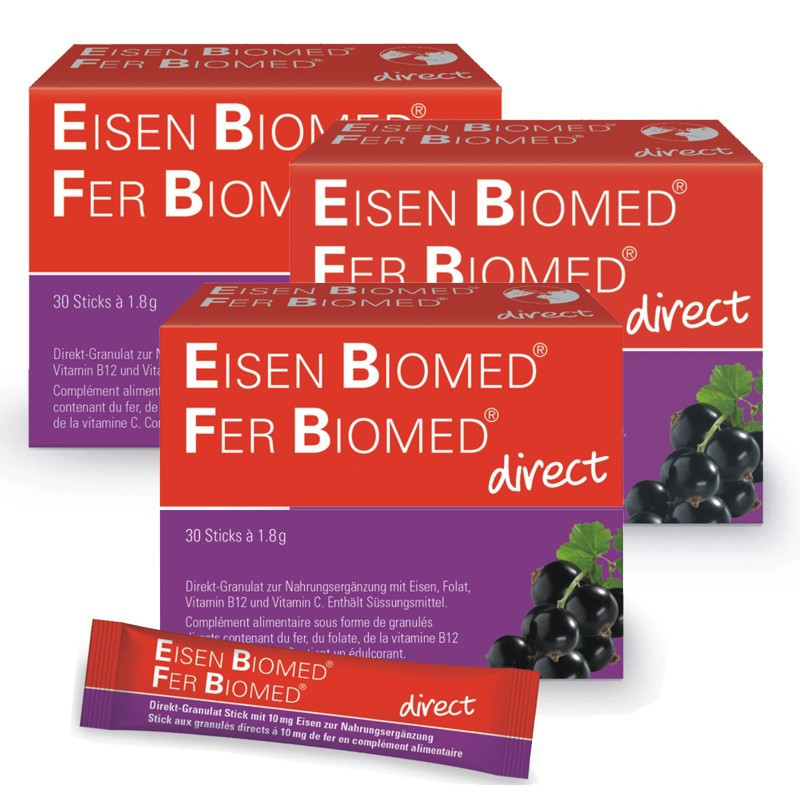 EISEN BIOMED direct Granulat Sticks 3x 30 Stück EISEN BIOMED direct Granulat Sticks 3x 30 Stück