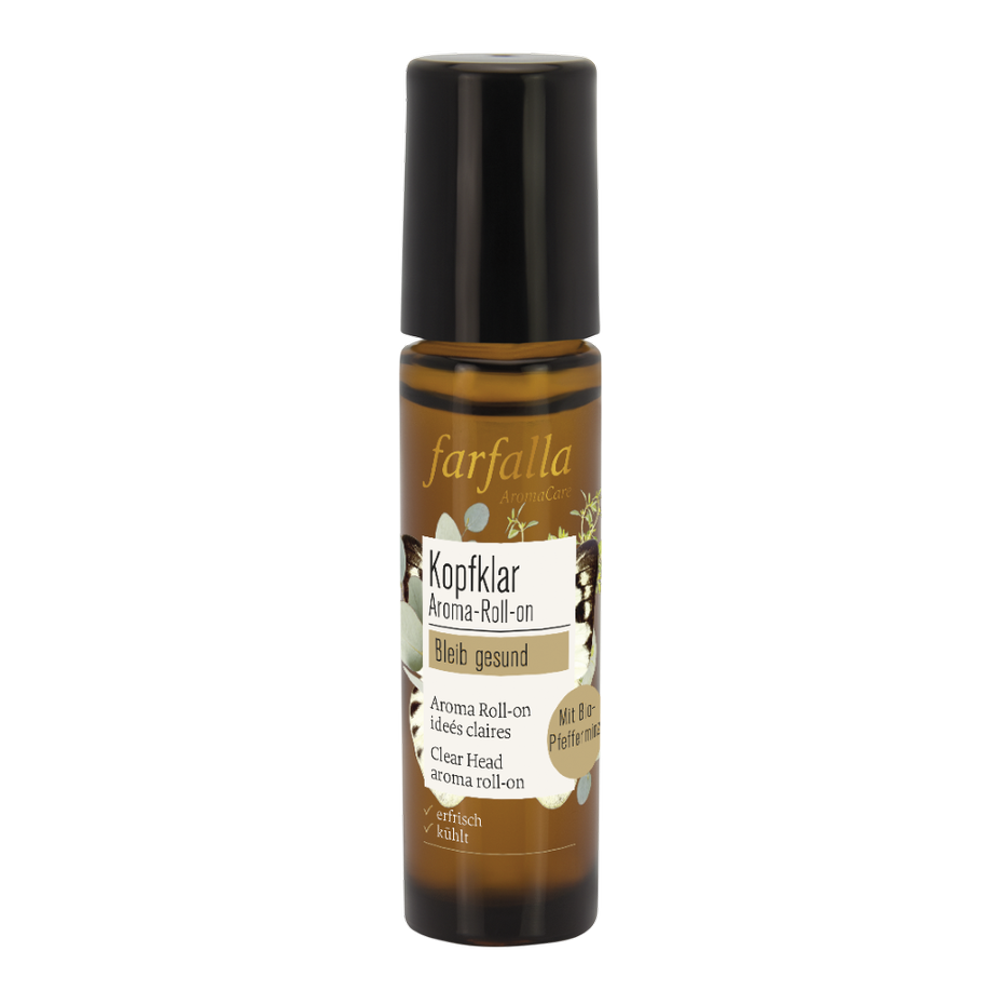 FARFALLA Aroma Roll-on Kopfklar Minze 10 ml FARFALLA Aroma Roll-on Kopfklar Minze 10 ml