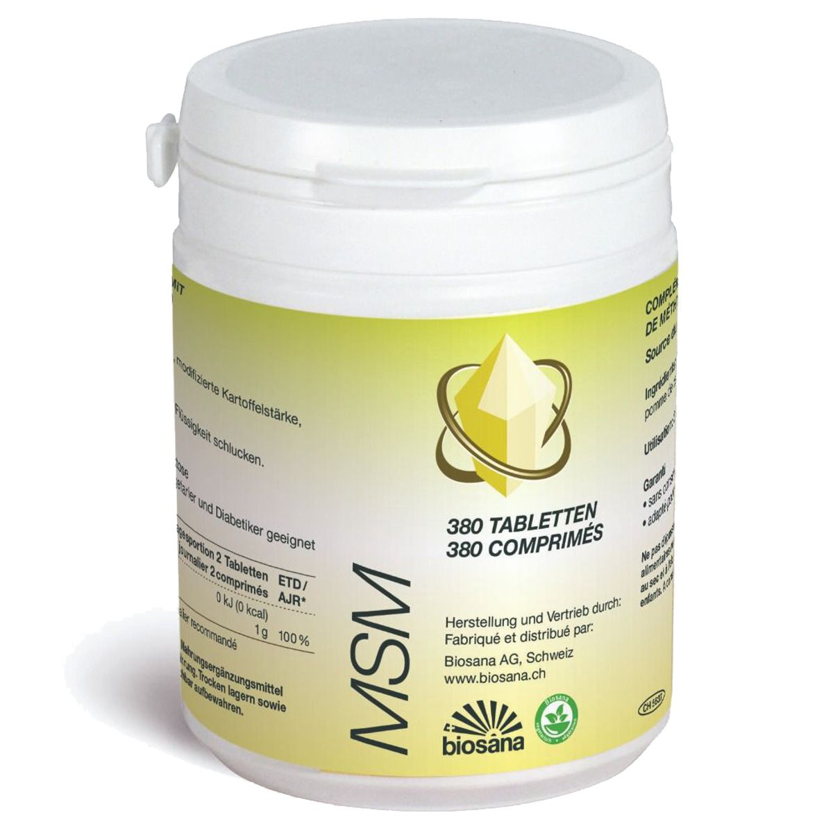 Biosana MSM Tabletten 380 Stück Biosana MSM Tabletten 380 Stück