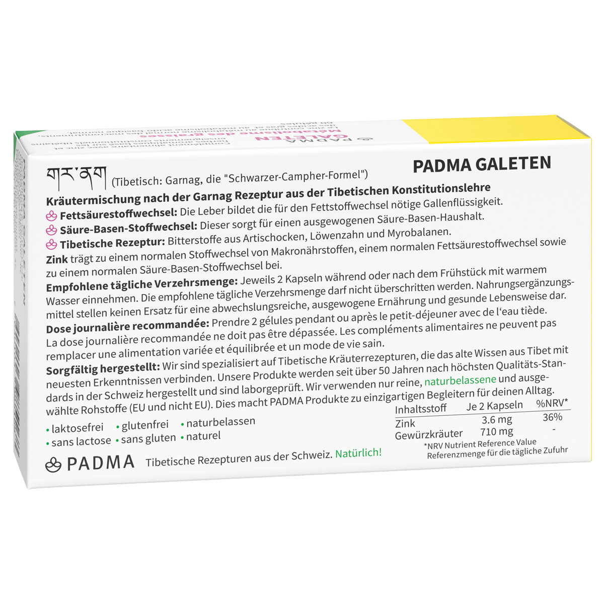 Padma Galeten Kapseln 60 Stück Padma Galeten Kapseln 60 Stück