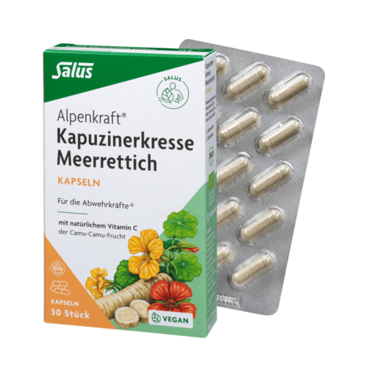 Salus Alpenkraft Kapuzinerkresse Meerrettich Kapseln 30 Stück