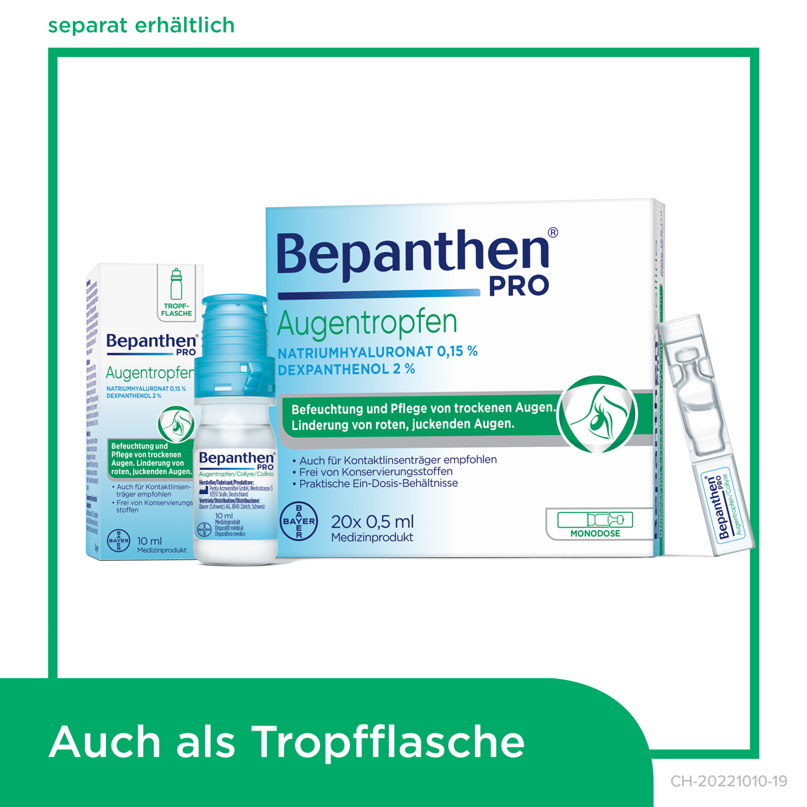 Bepanthen Pro Augentropfen 20 Monodosis 0.5 ml Bepanthen Pro Augentropfen 20 Monodosis 0.5 ml