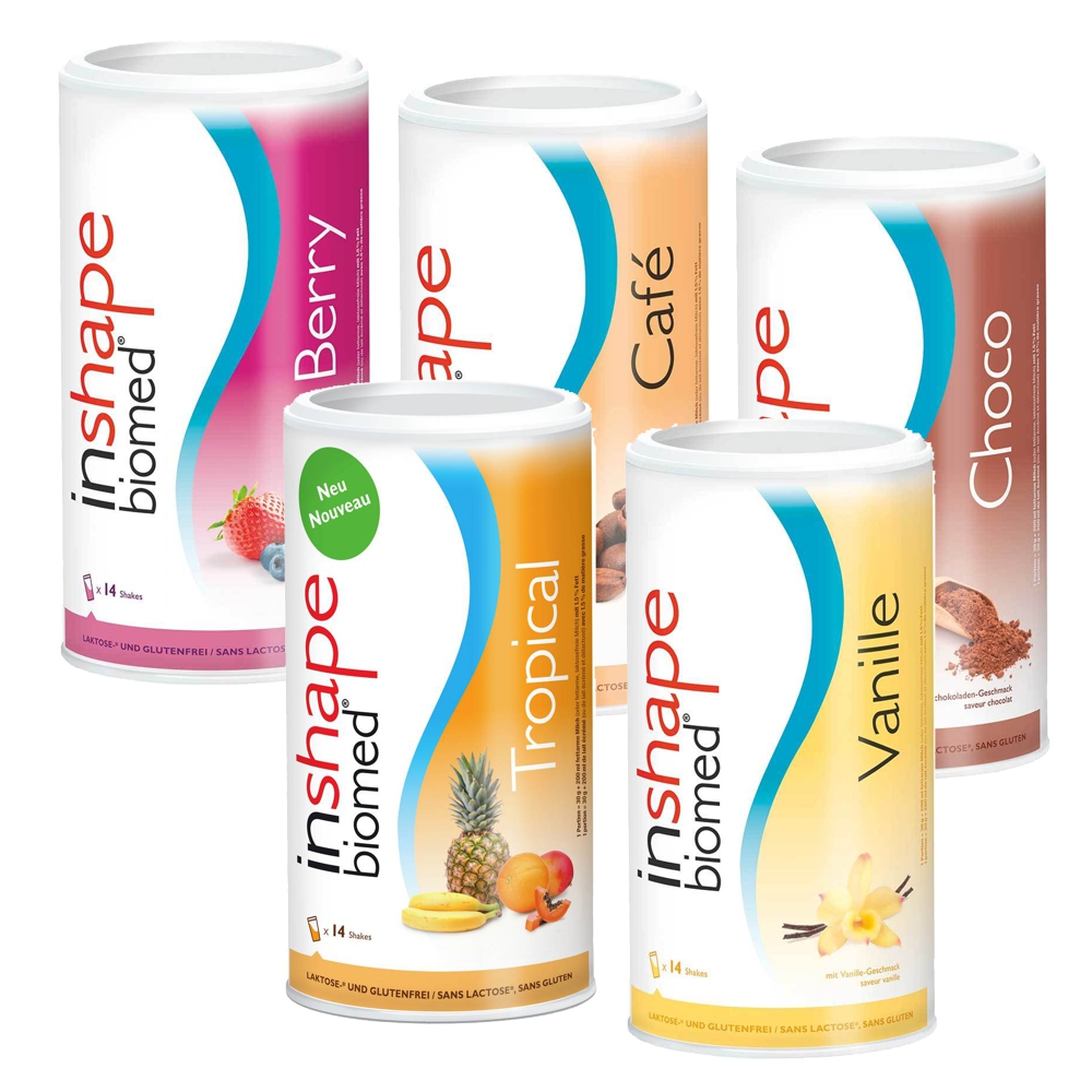 INSHAPE Biomed 5er Kombi alle Sorten (5x 420g) INSHAPE Biomed 5er Kombi alle Sorten (5x 420g)