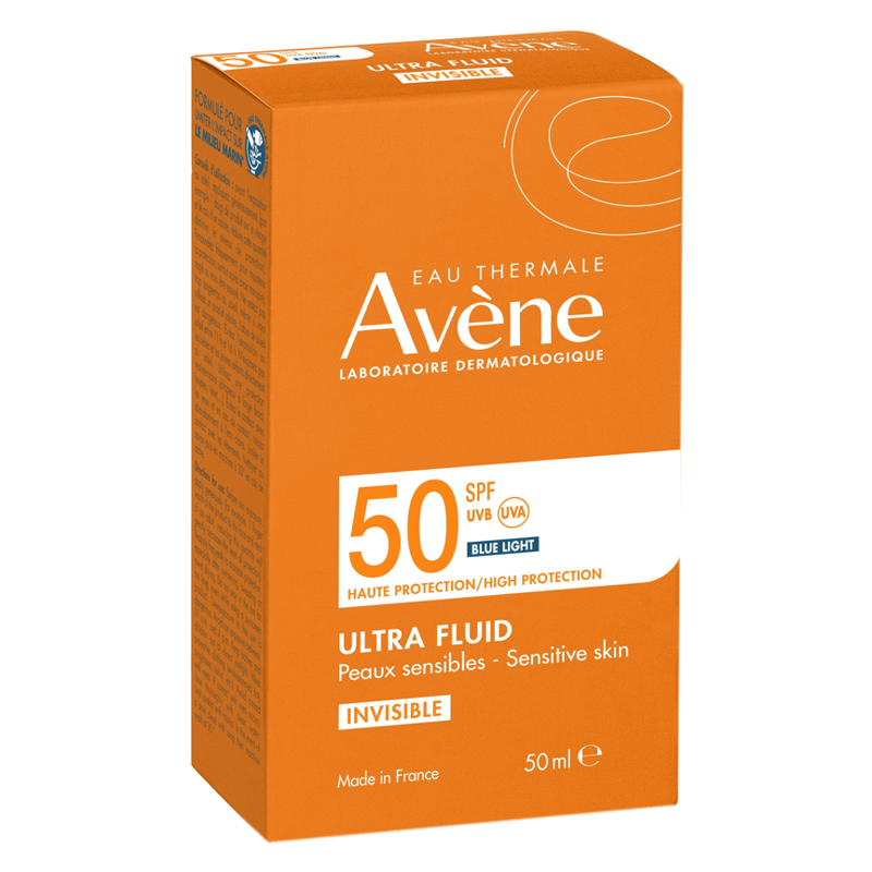 Avène Sun Ultra Fluid Invisible SPF50+ 50 ml Verpackung