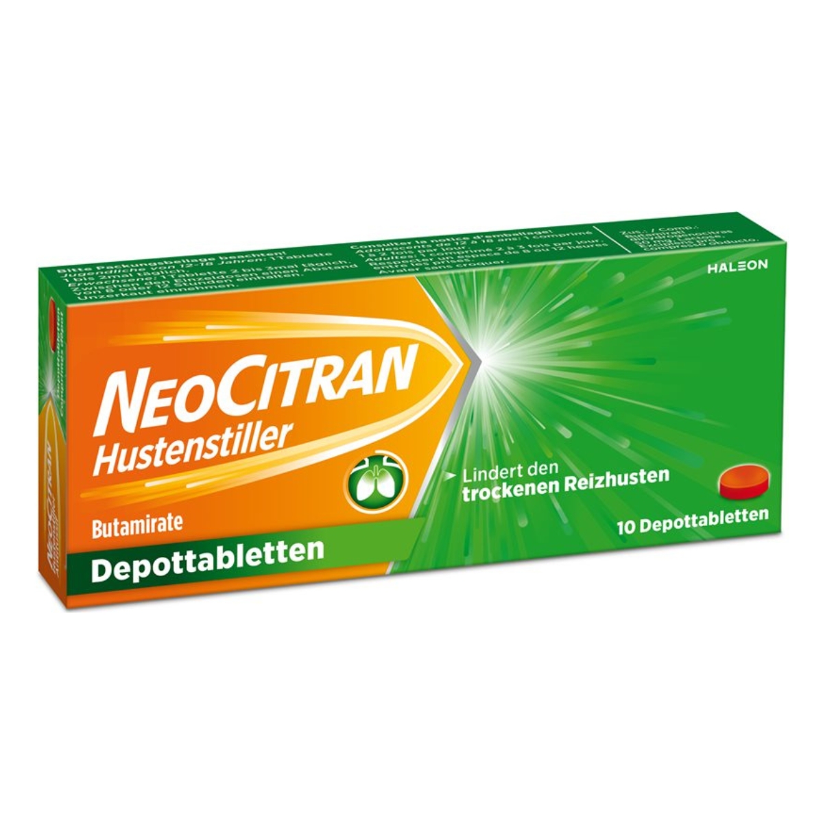 NEOCITRAN Hustenstiller Depottabletten 50 mg 10 Stück