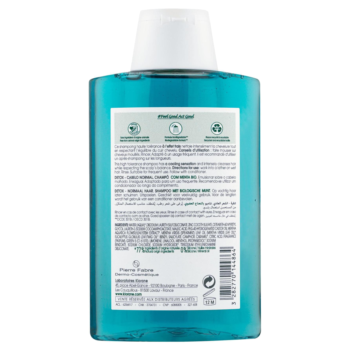 Klorane Wasserminze Bio Shampoo 200 ml