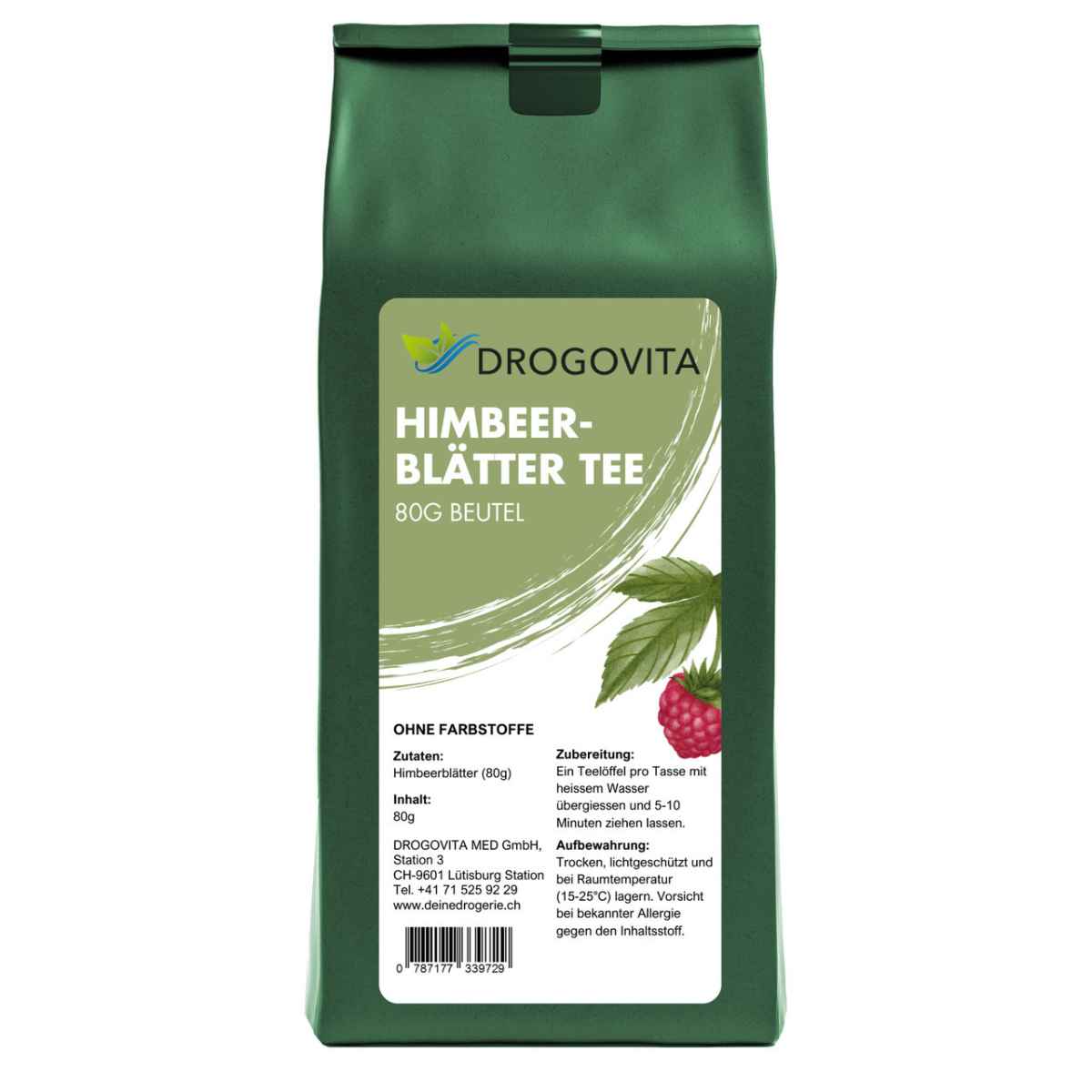 DROGOVITA Himbeerblätter Tee Beutel 80 g DROGOVITA Himbeerblätter Tee Beutel 80 g