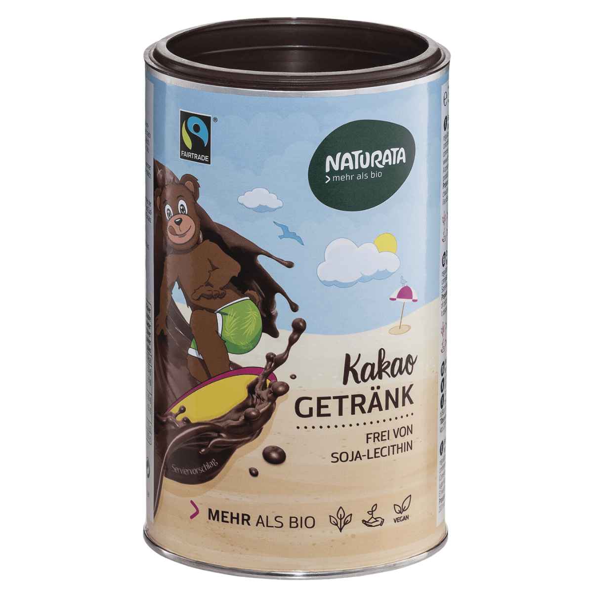 Naturata boisson cacaotée chocolat instantanée Ds 350 g Naturata boisson cacaotée chocolat instantanée Ds 350 g