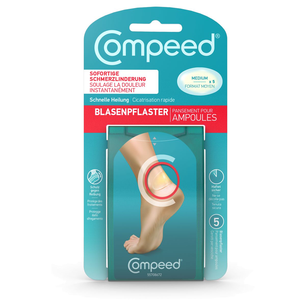Compeed Blasenpflaster M 5 Stück Compeed Blasenpflaster M 5 Stück