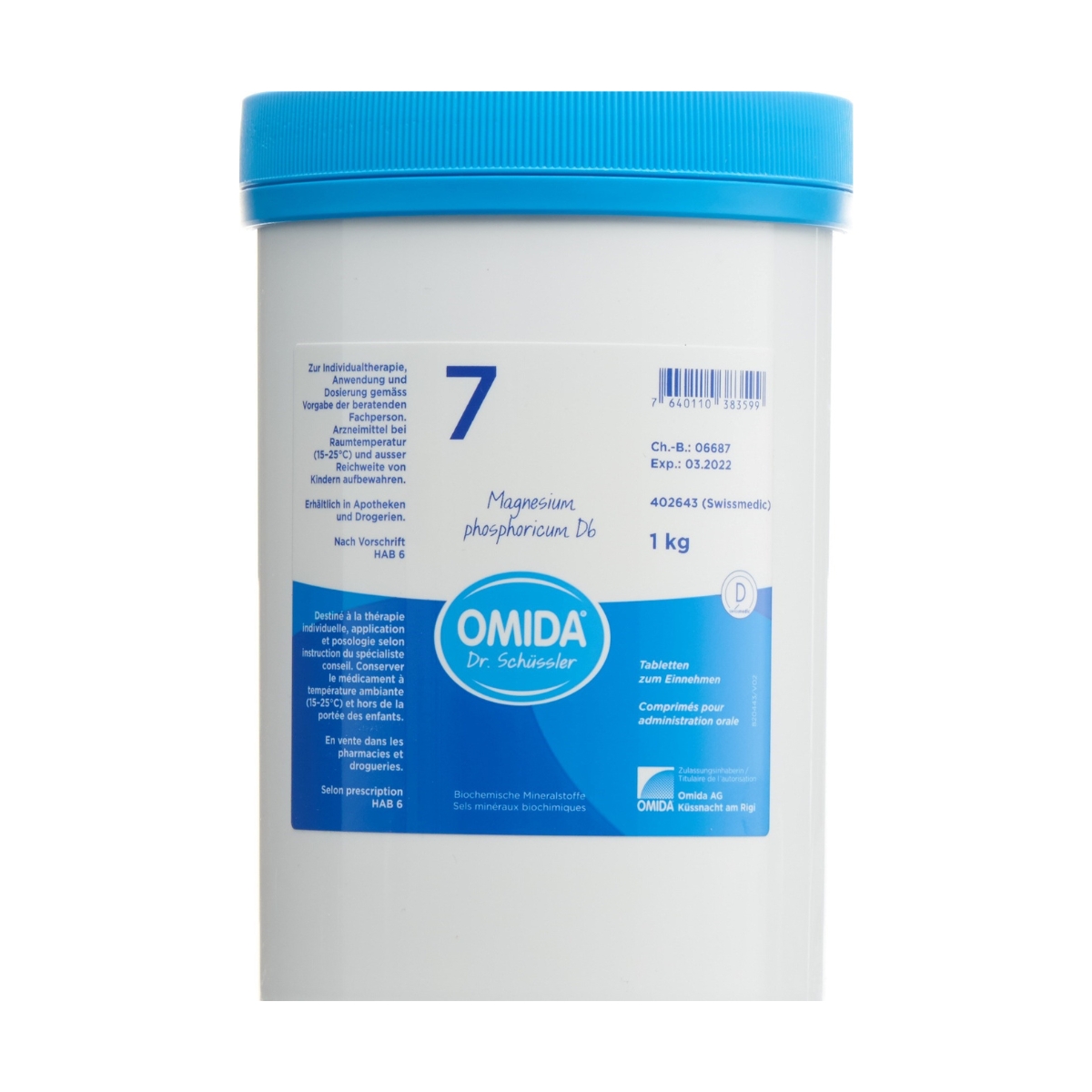 Omida Schüssler Nr 7 Tabletten D6 1000 g