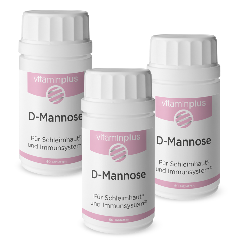 Vitaminplus D-Mannose Tabletten 3x 60 Stück Vitaminplus D-Mannose Tabletten 3x 60 Stück