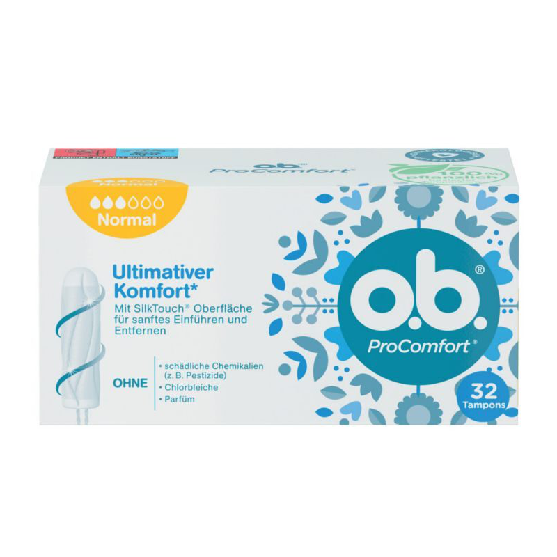 o.b. Tampons ProComfort Normal 32 Stück o.b. Tampons ProComfort Normal 32 Stück