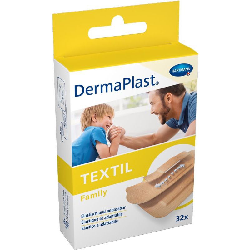 DERMAPLAST TEXTIL Family Strips ass 32 Stück