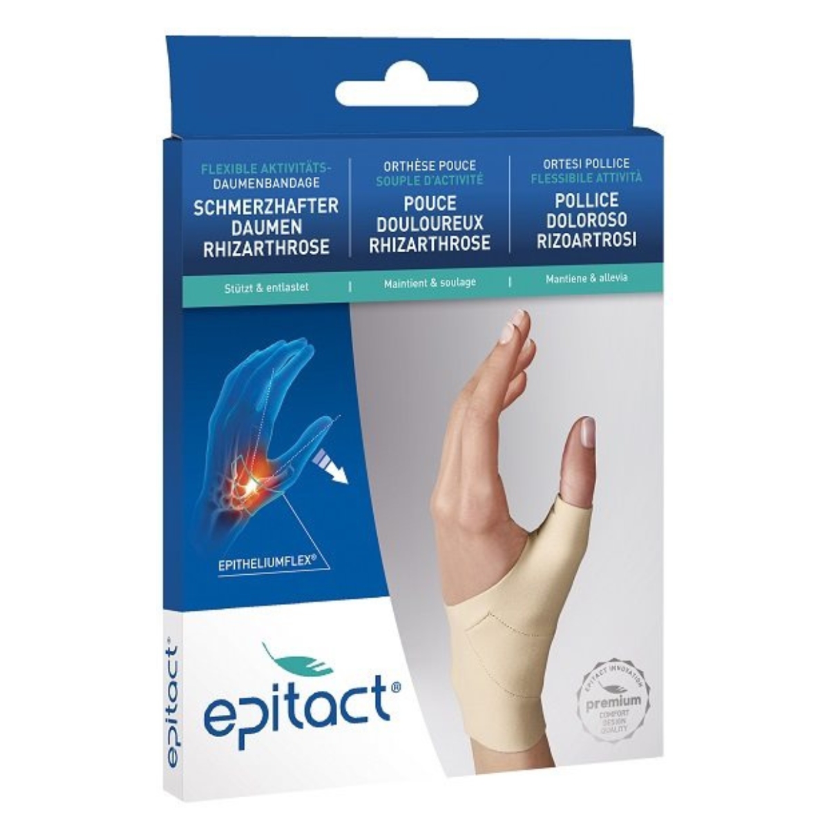 Epitact Flexible Aktivitäts-Daumenbandage S Rechts