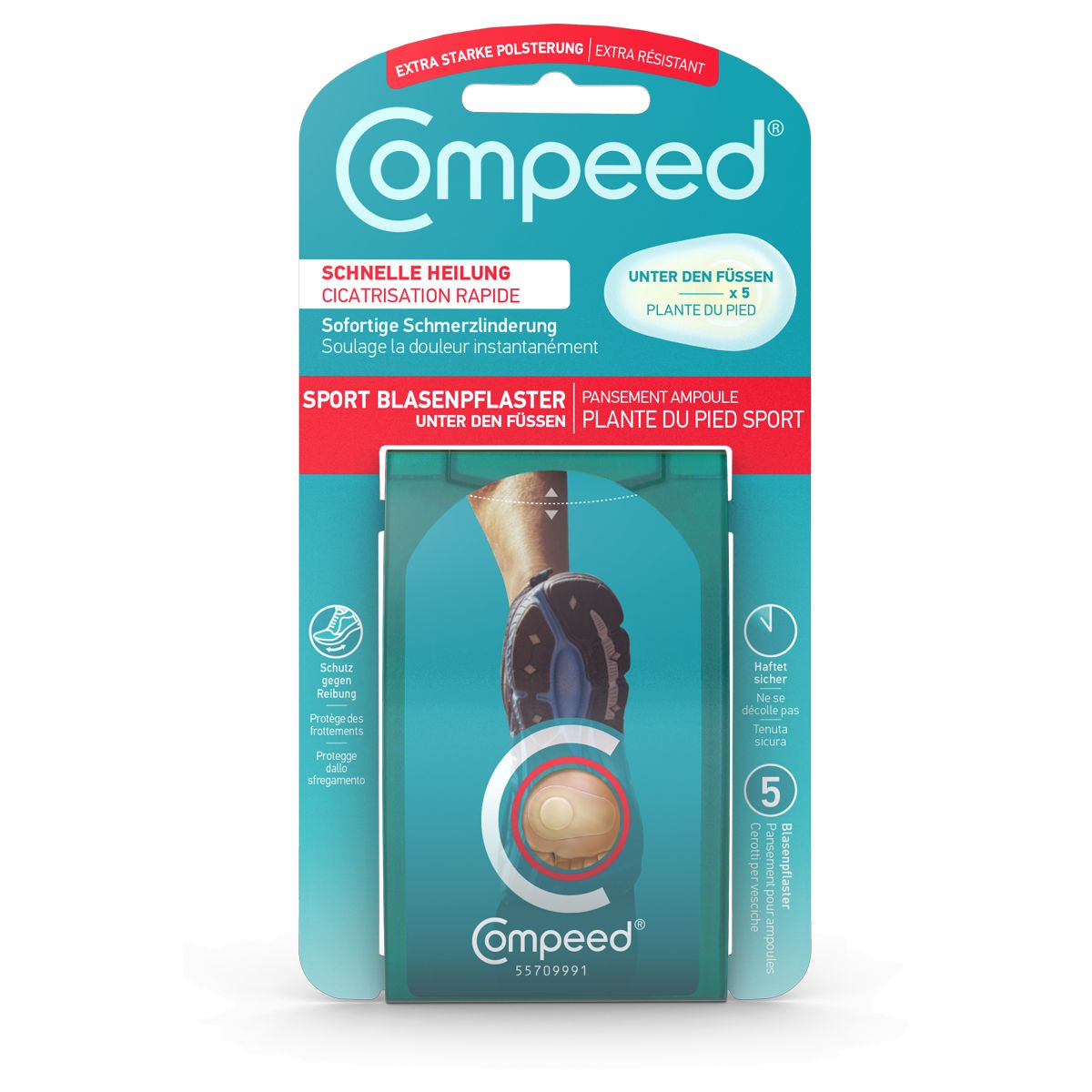 Compeed Blasenpflaster unter den Füssen 5 Stück Compeed Blasenpflaster unter den Füssen 5 Stück