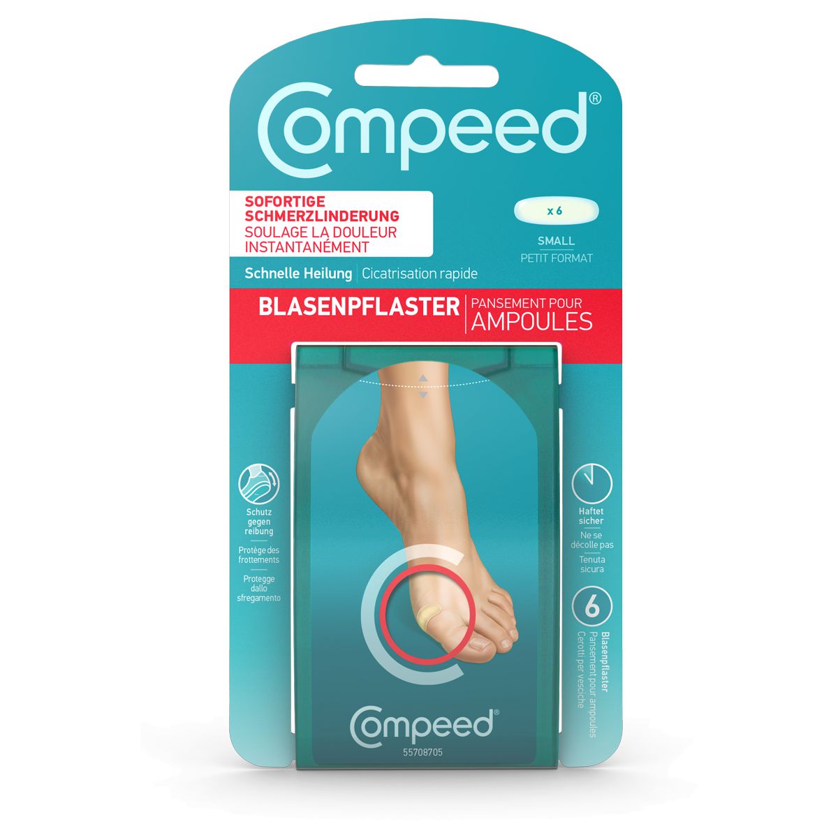 Compeed Blasenpflaster S 6 Stück Compeed Blasenpflaster S 6 Stück