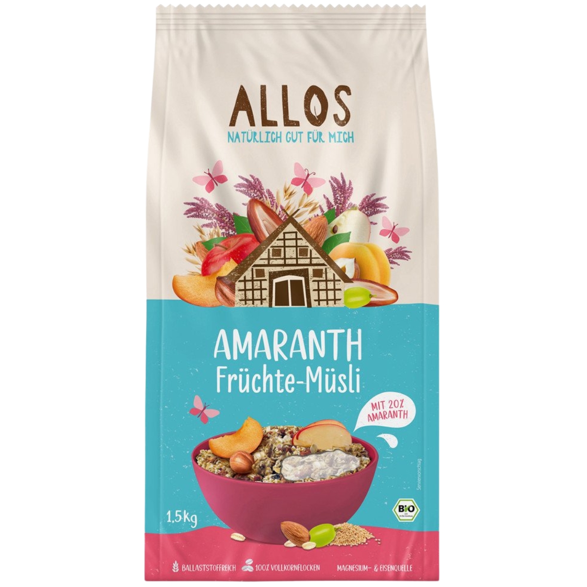 ALLOS Amaranth Müsli Früchte Grossgebinde 1,5 kg
