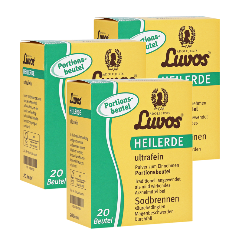 LUVOS Heilerde Ultrafein Beutel 3 x 20 Stück