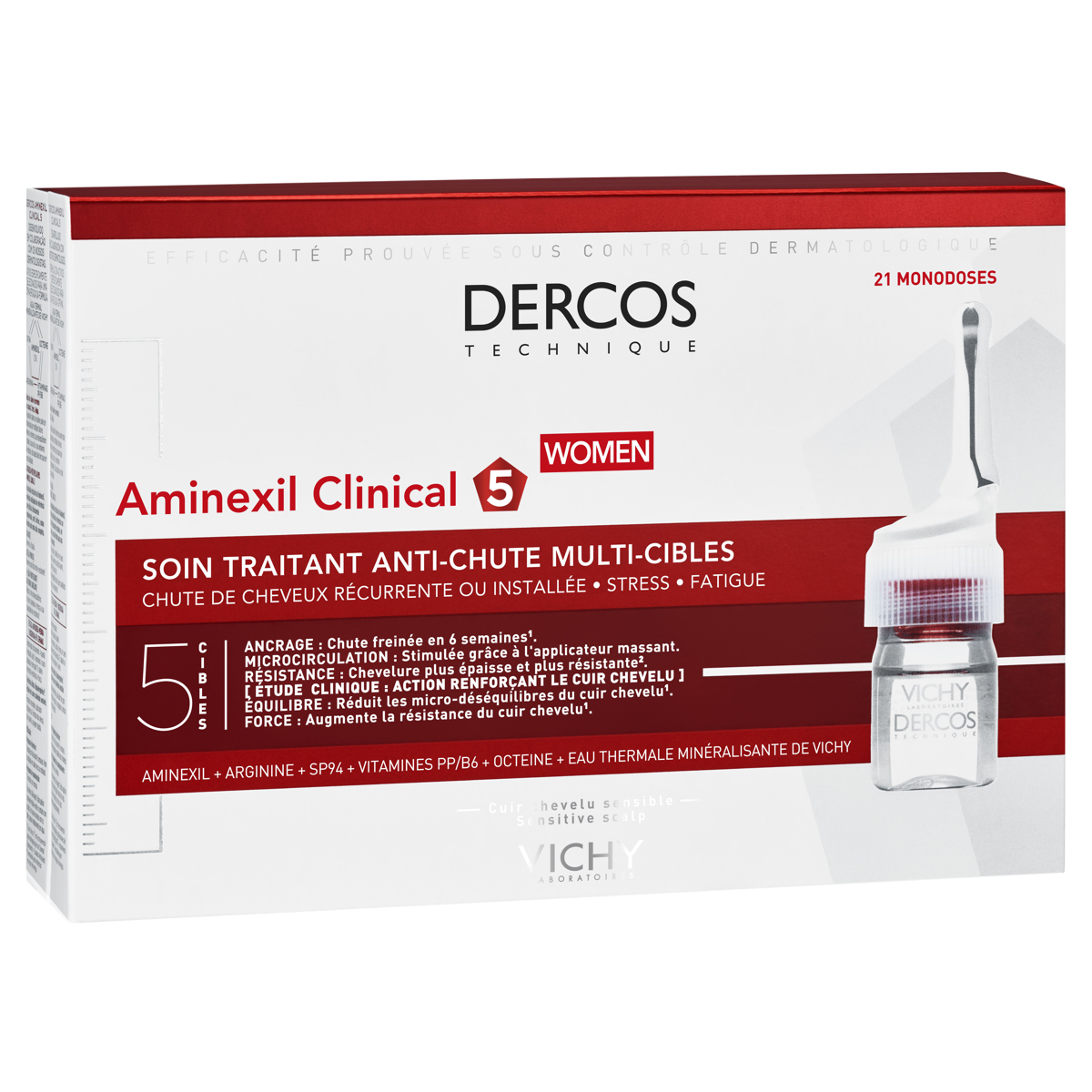 Vichy Dercos Aminexil Clinical 5 Frauen 21 x 6 ml Vichy Dercos Aminexil Clinical 5 Frauen 21 x 6 ml