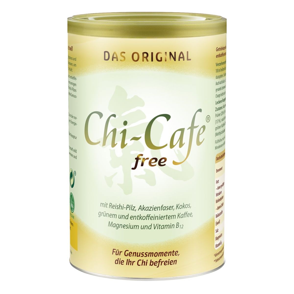 Dr. Jacob's Chi-Cafe free Kaffee entkoffeiniert Kokos 250 g