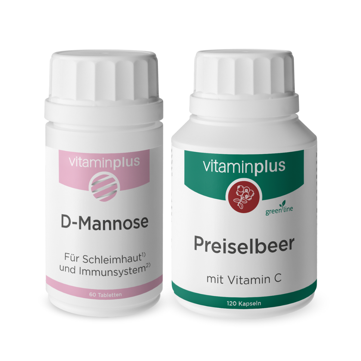 Vitaminplus D-Mannose & Preiselbeer Duo für die Blase
