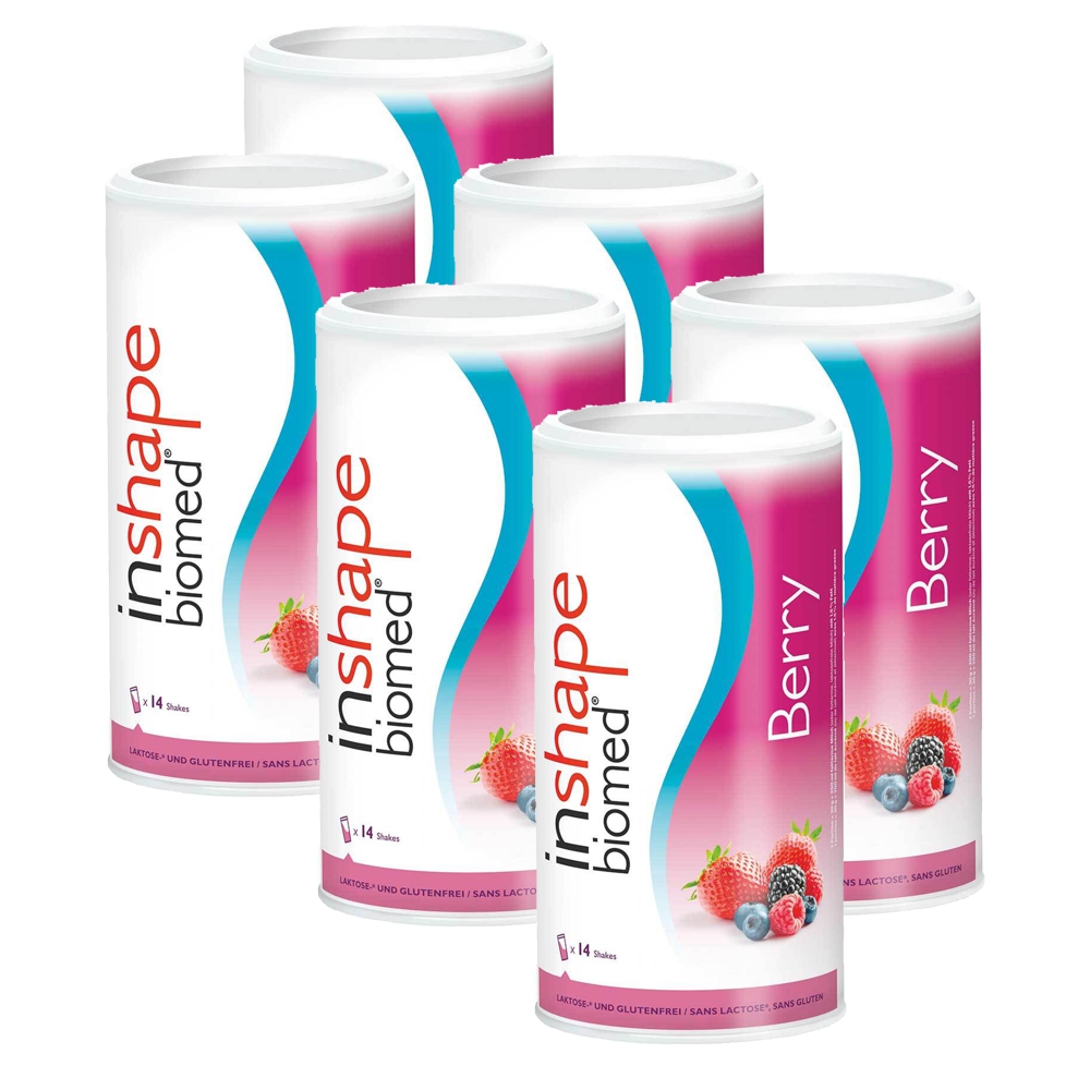 INSHAPE Biomed Pulver Berry 6x 420 g INSHAPE Biomed Pulver Berry 6x 420 g