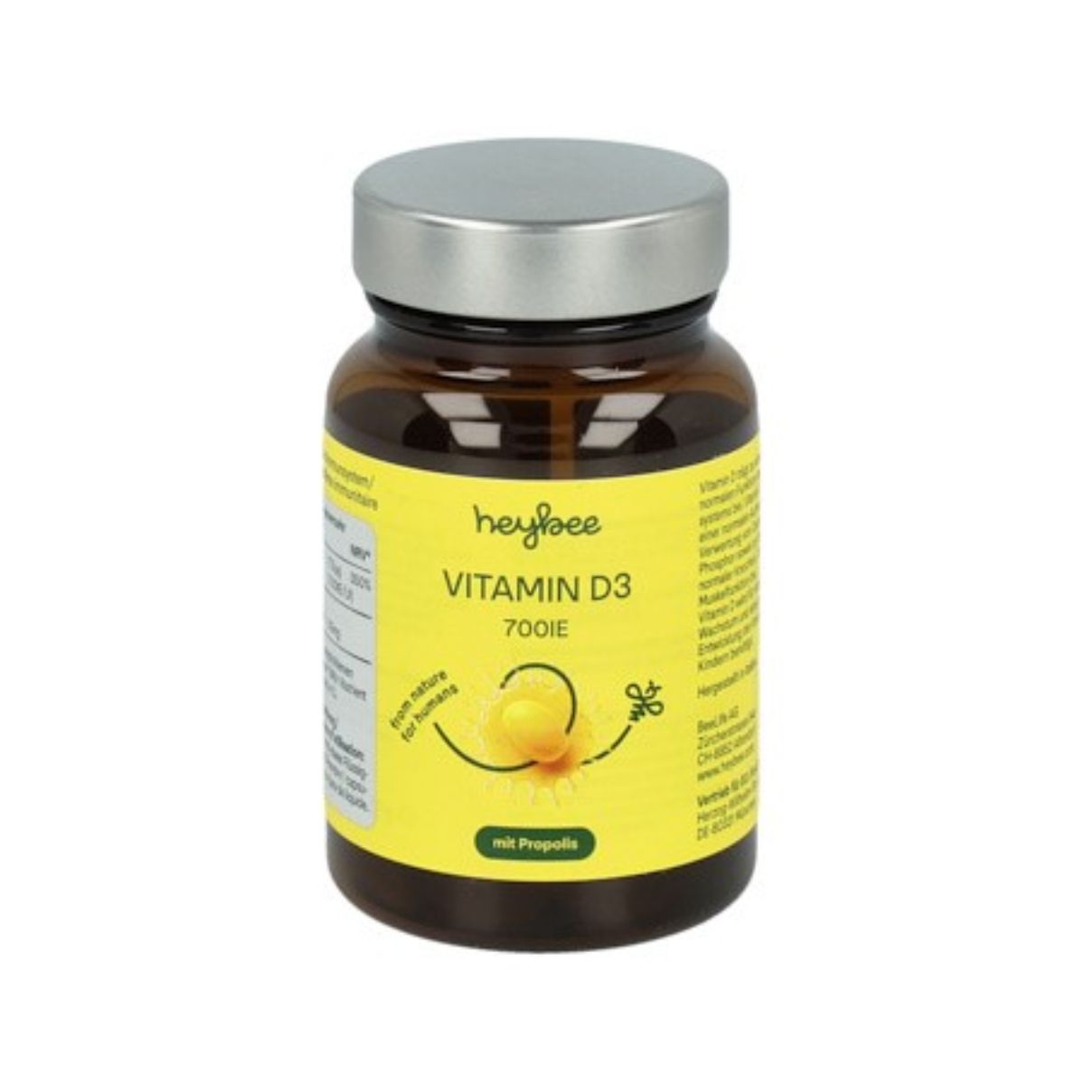Heybee Vitamin D3 700 IE + Propolis Kapseln 60 Stück