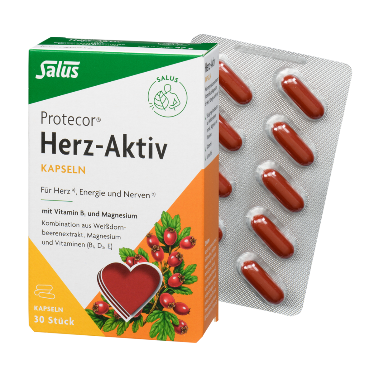 Capsules cardio-actives Protecor Salus 30 pièces Capsules cardio-actives Protecor Salus 30 pièces
