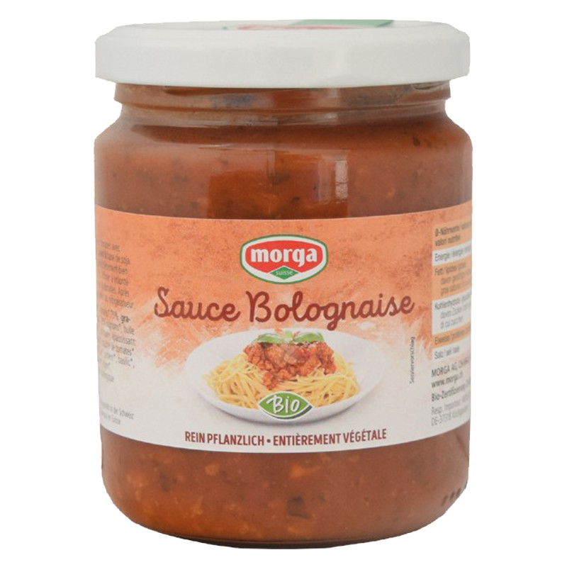 MORGA Sauce Bolognaise mit Soja Bio Glas 250 g