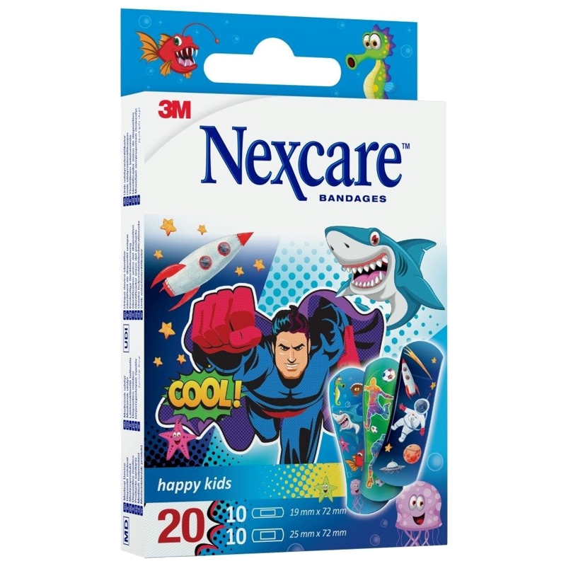 3M Nexcare Happy Kinds Kinderpflaster Cool 20 Stück