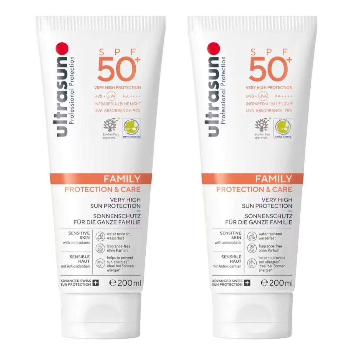 Ultrasun Family SPF 50+ 2x 200 ml