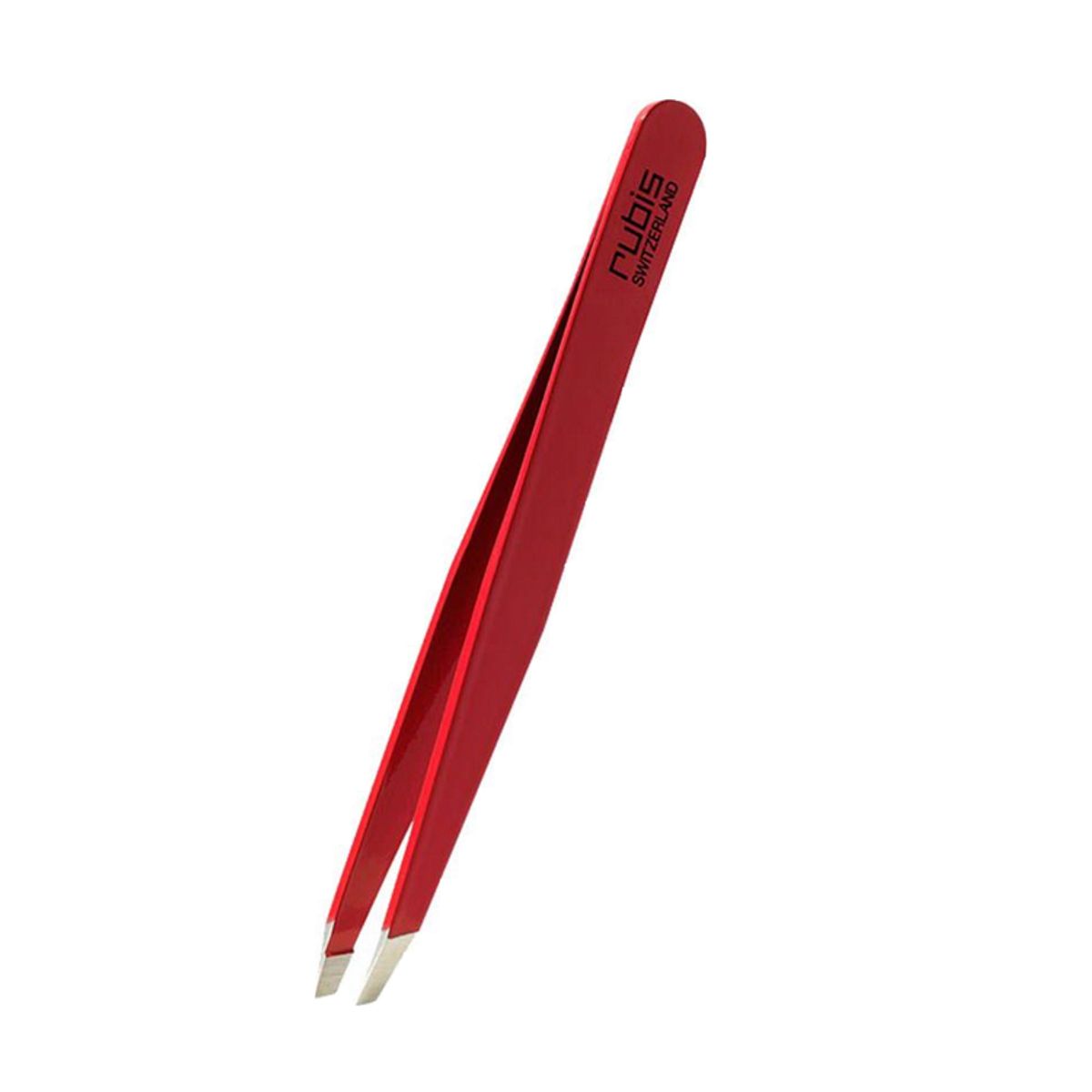 Rubis Pinzette schräg rot Inox Rubis Pinzette schräg rot Inox