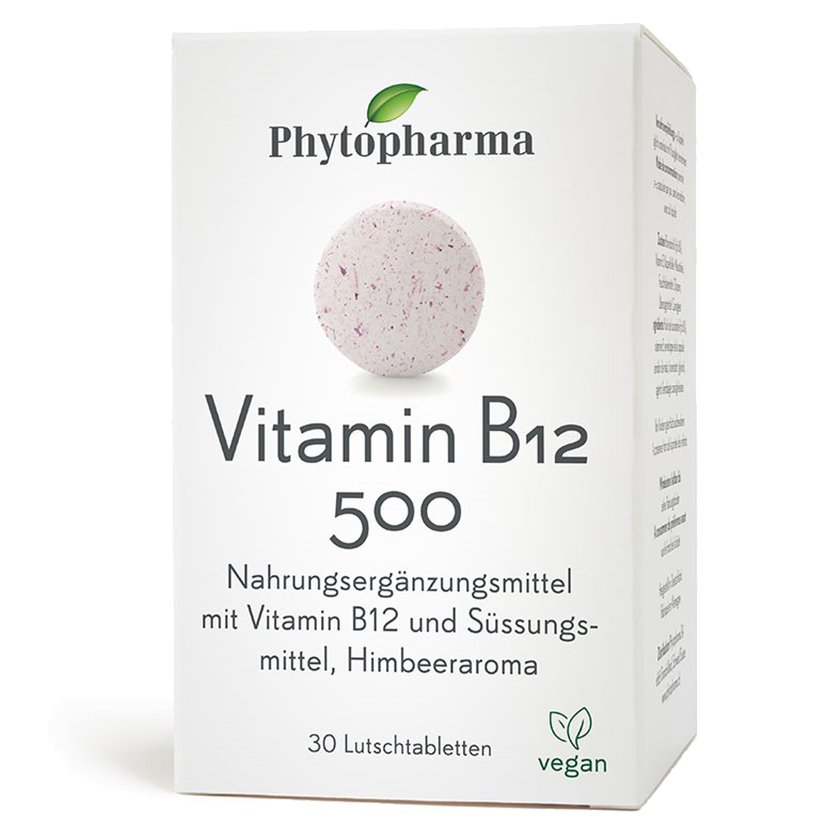 Phytopharma Vitamin B12 Lutschtabletten 500 mcg 30 Stück Phytopharma Vitamin B12 Lutschtabletten 500 mcg 30 Stück