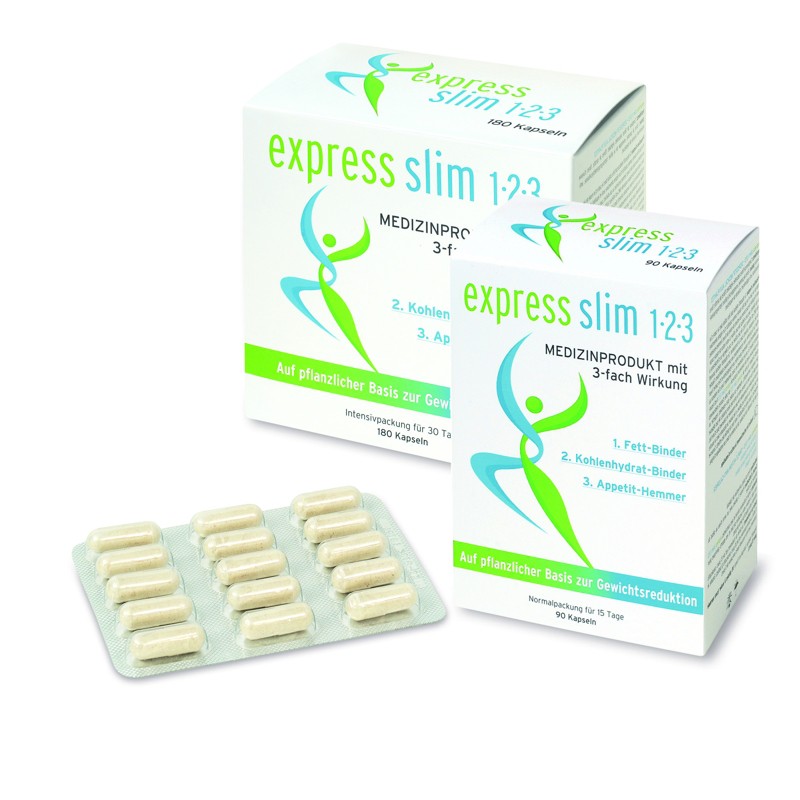 EXPRESS SLIM 1-2-3 Kapseln 90 Stück EXPRESS SLIM 1-2-3 Kapseln 90 Stück