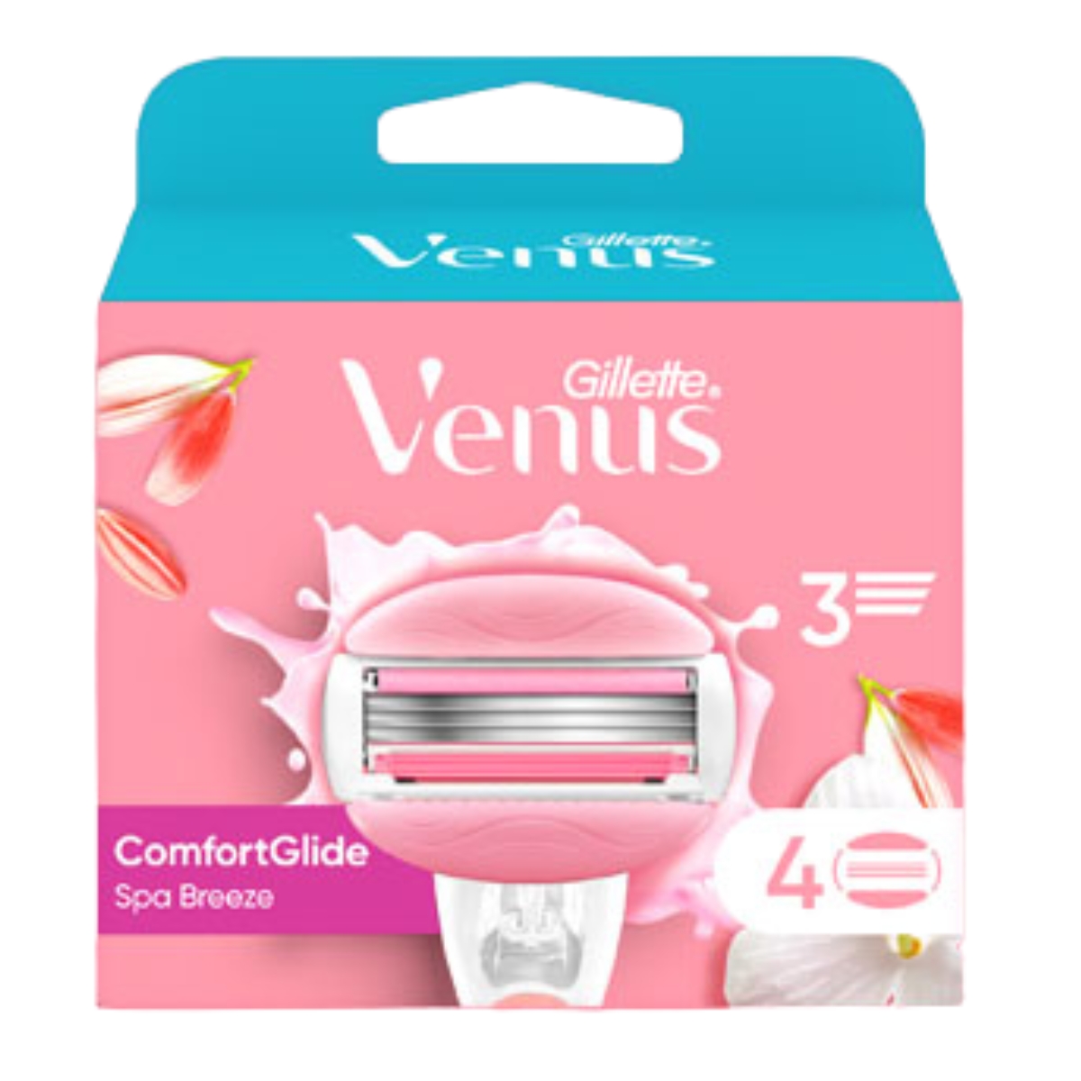 GILLETTE Venus ComfortGlide Klingen Spa Breeze 4 Stück
