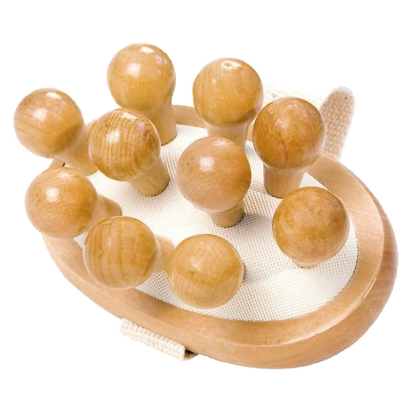 Cellulite Bürste mit Holznoppen | 60098 Cellulite Bürste mit Holznoppen | 60098