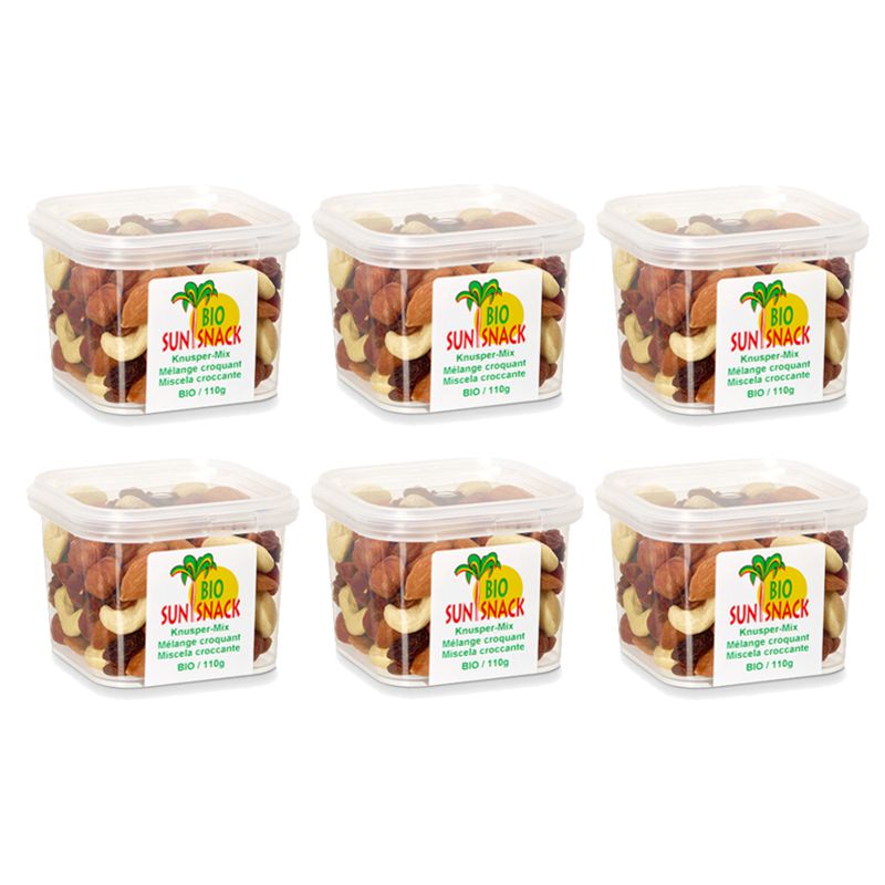 Sun Snack Bio Knusper-Mix 6 Dosen 110 g