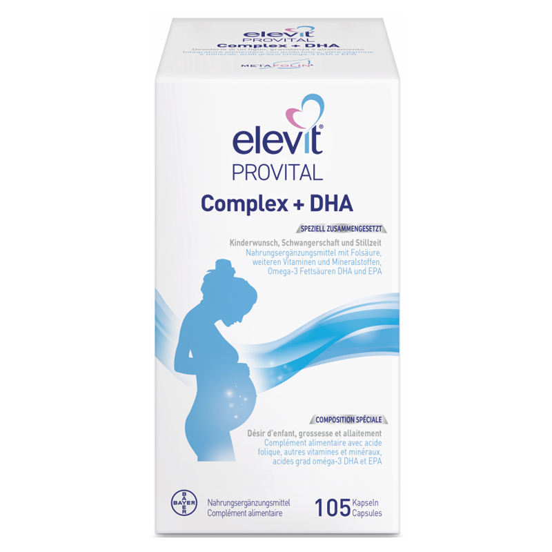 Elevit Provital Complex + DHA Kapseln 105 Stück