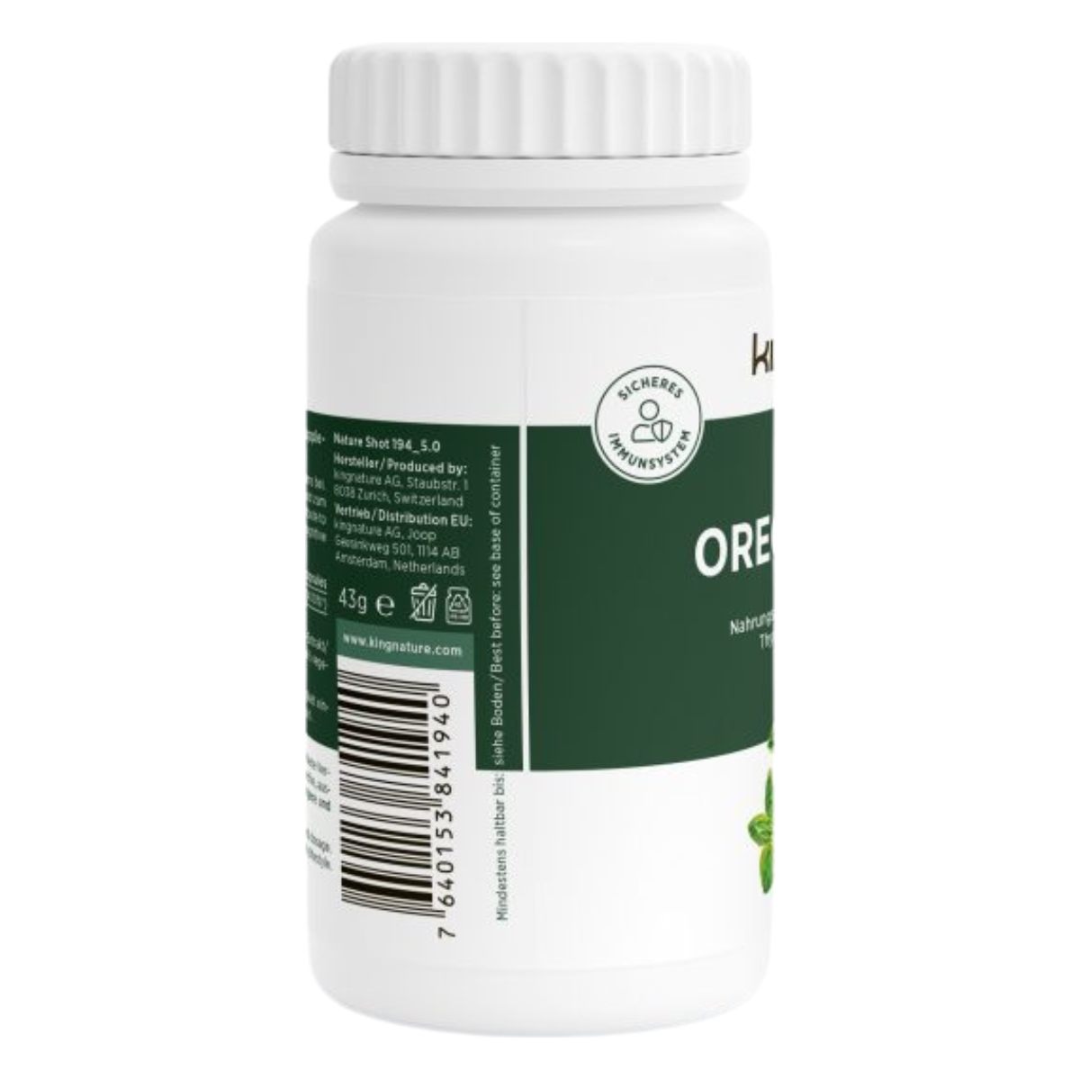Kingnature Oregano Vida Kapseln 614 mg Dose 60 Stück