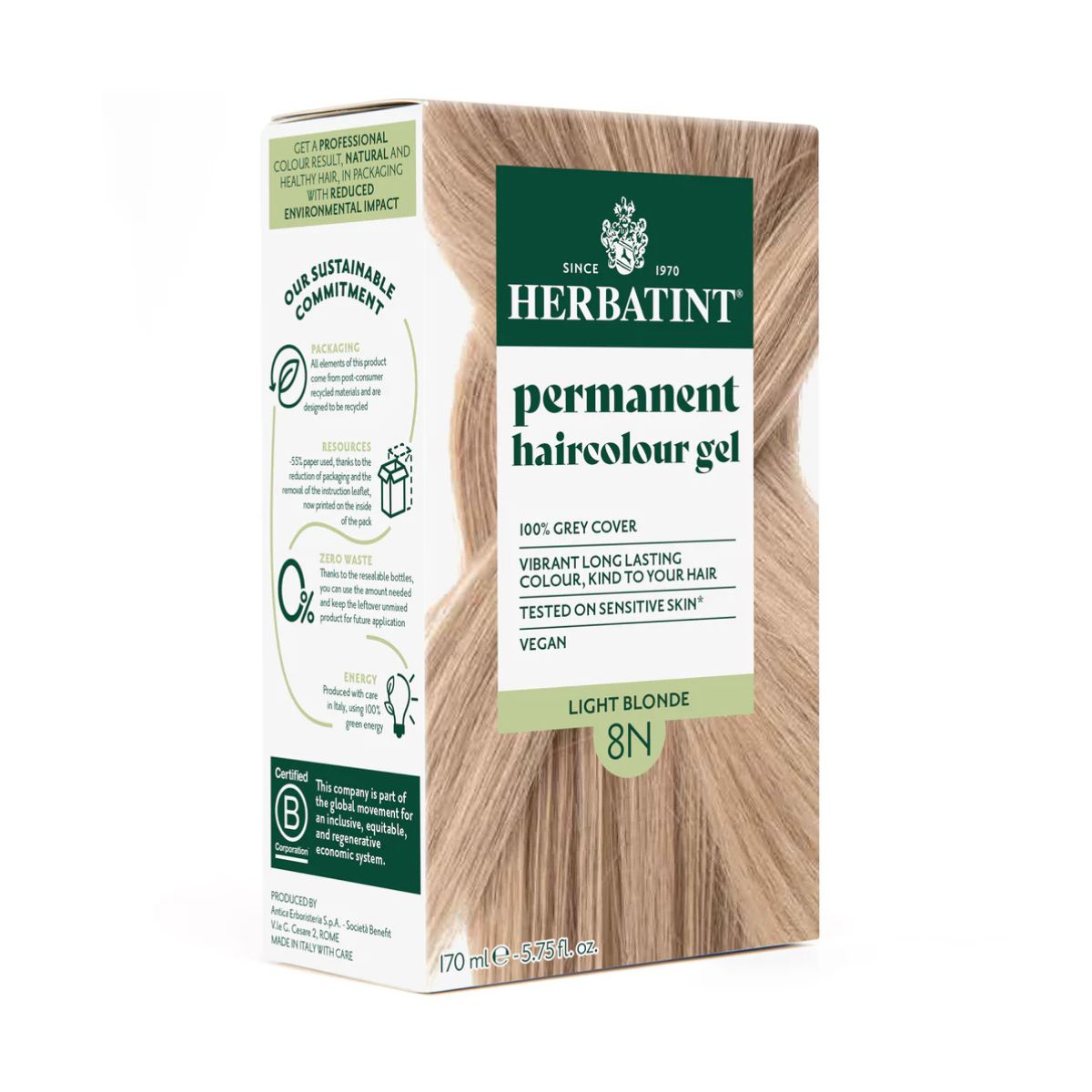 HERBATINT Haarfärbegel 8N Hellblond 150 ml