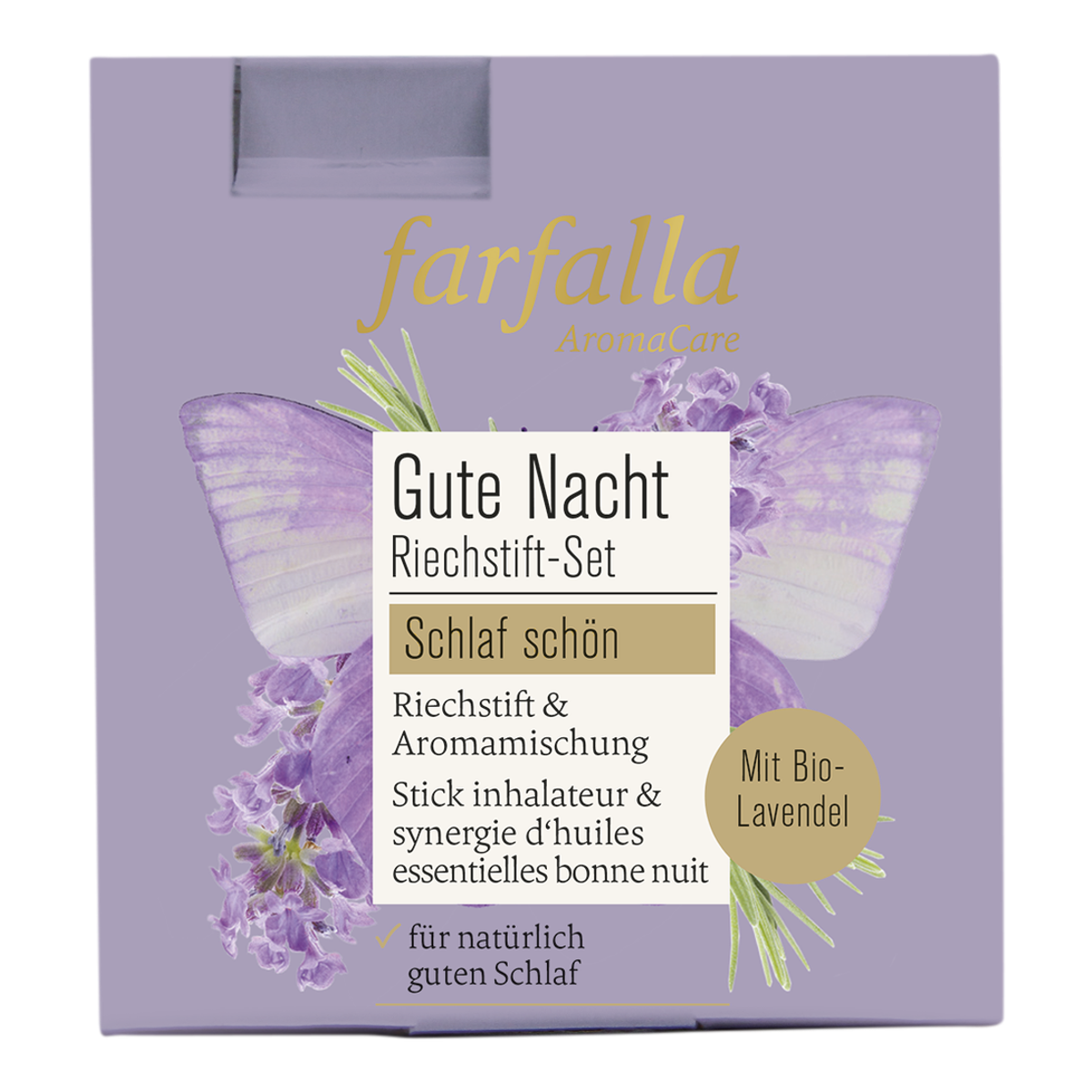 FARFALLA Riechstift Set Gute Nacht schlaf schön FARFALLA Riechstift Set Gute Nacht schlaf schön