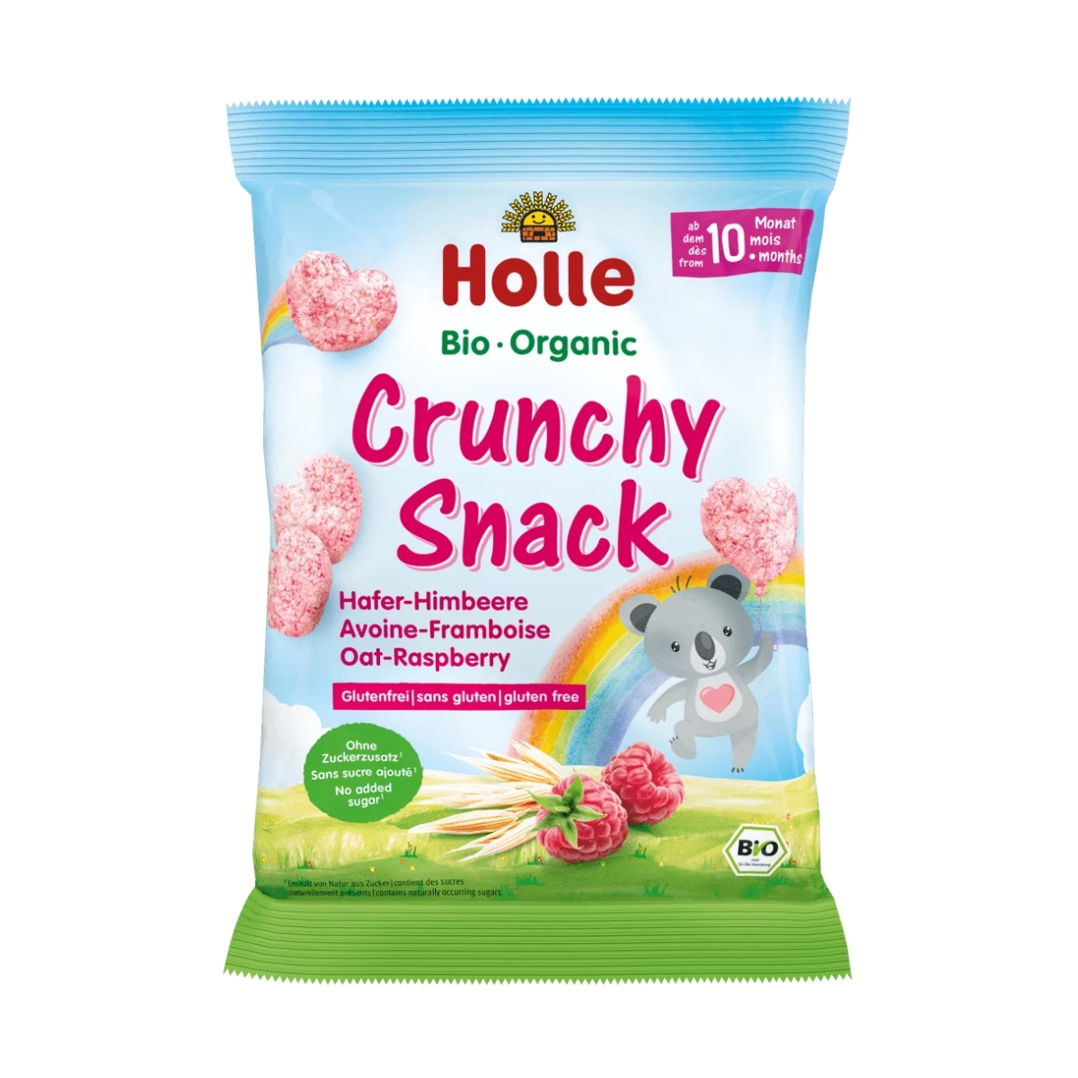 Holle Bio-Crunchy Snack Avoine Framboise 30 g Holle Bio-Crunchy Snack Avoine Framboise 30 g