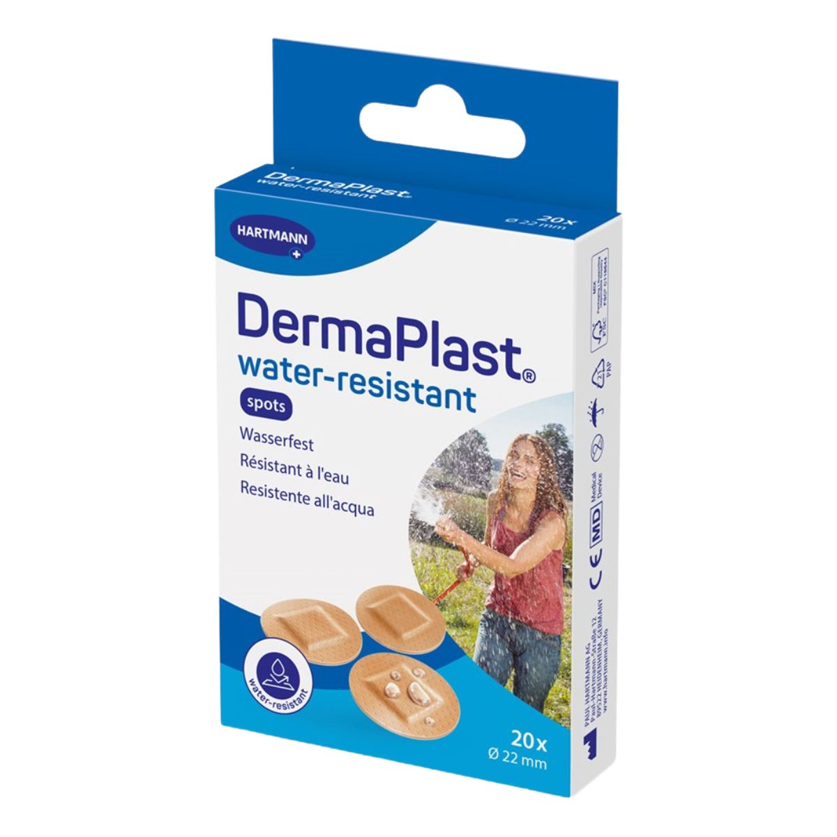 DERMAPLAST Spots  rund hautfarbig 20 Stück