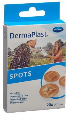 DERMAPLAST Spots  rund hautfarbig 20 Stück DERMAPLAST Spots  rund hautfarbig 20 Stück