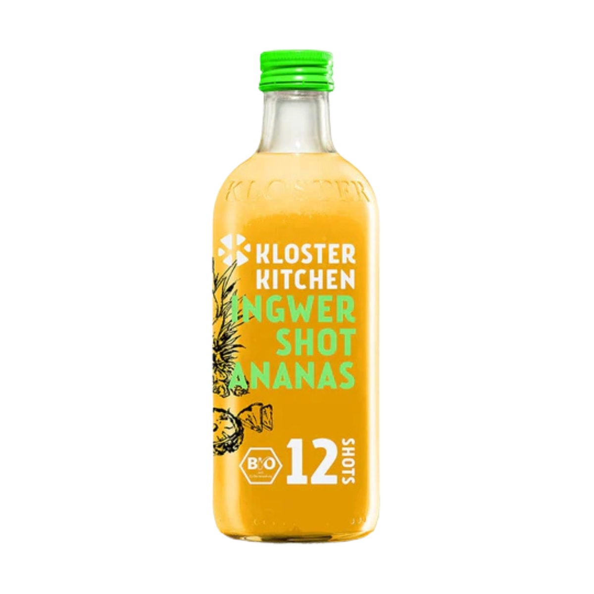 Kloster Kitchen Shot de gingembre et d'ananas bio 360 ml Kloster Kitchen Shot de gingembre et d'ananas bio 360 ml