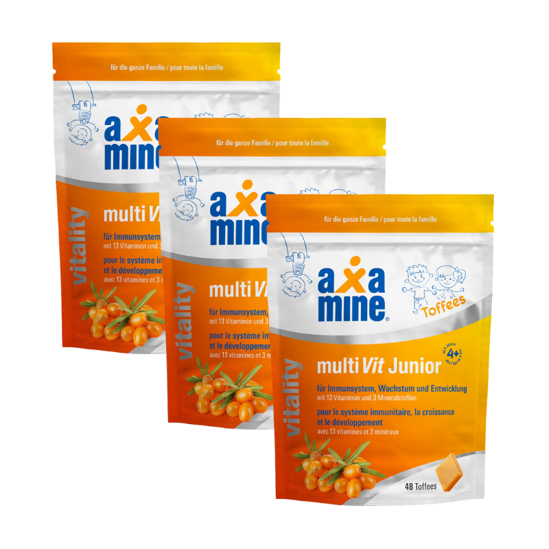 Axamine multiVit Junior Toffees 3x 48 Stück Axamine multiVit Junior Toffees 3x 48 Stück